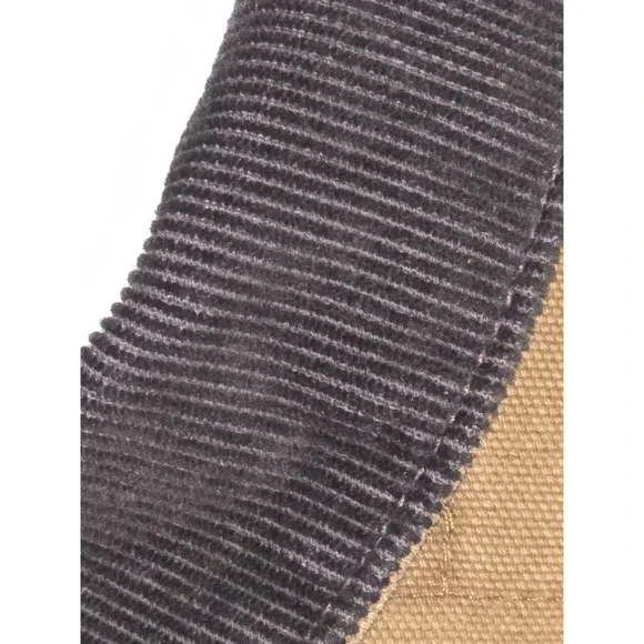 Carhartt Quilted Canvas Work Jacket Brown Corduroy Collar Mens XL - Picture 2 of 15